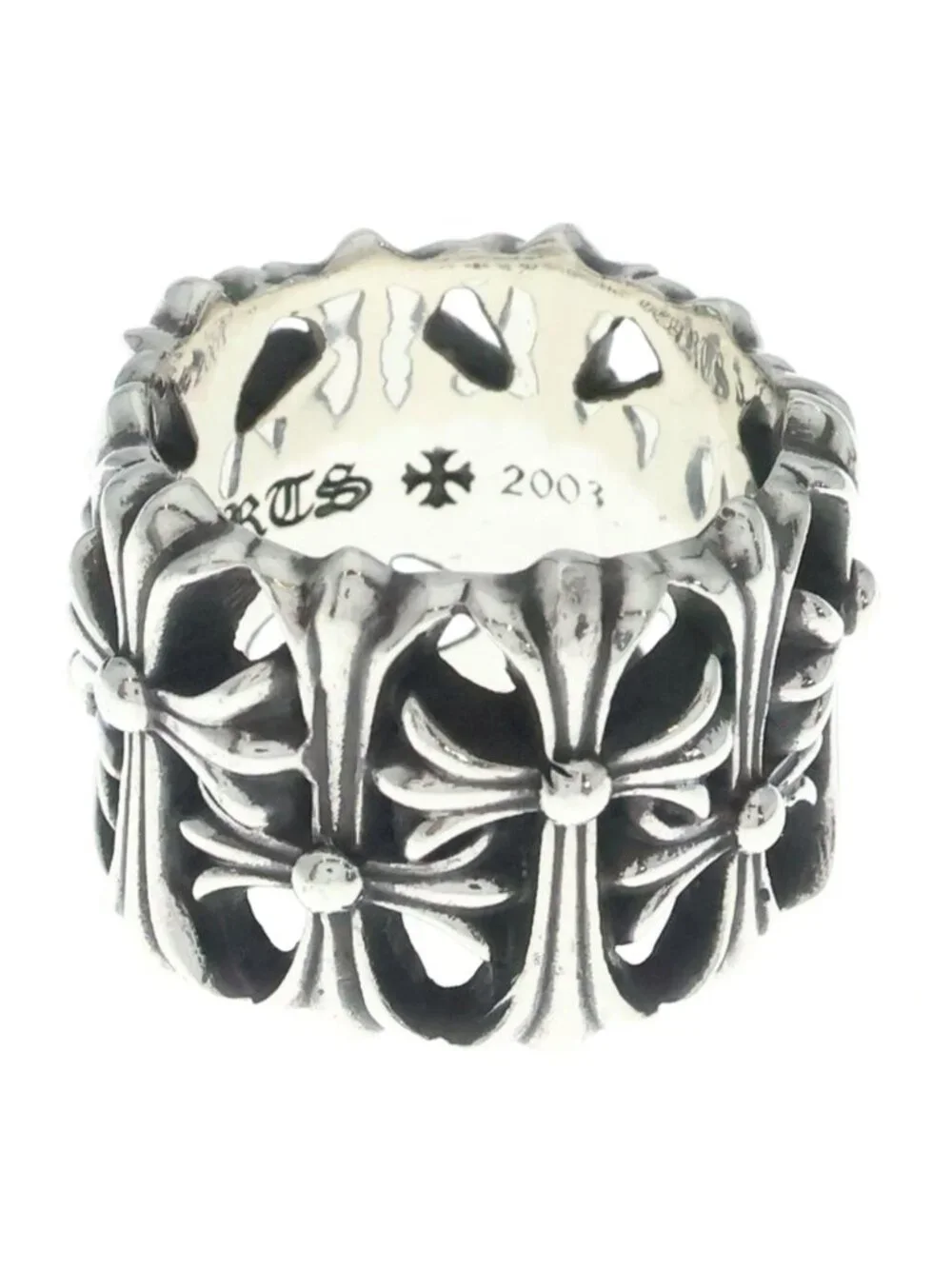 Chrome Hearts Cemetery Black Sling Silver